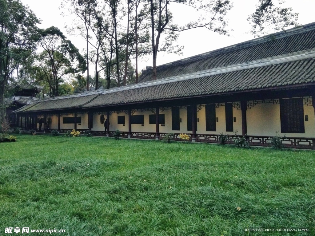 杜甫草堂 成都旅游 中式建筑