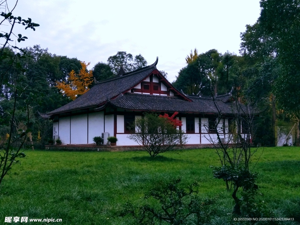 杜甫草堂 成都旅游 中式建筑