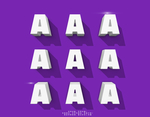 多角度立体字