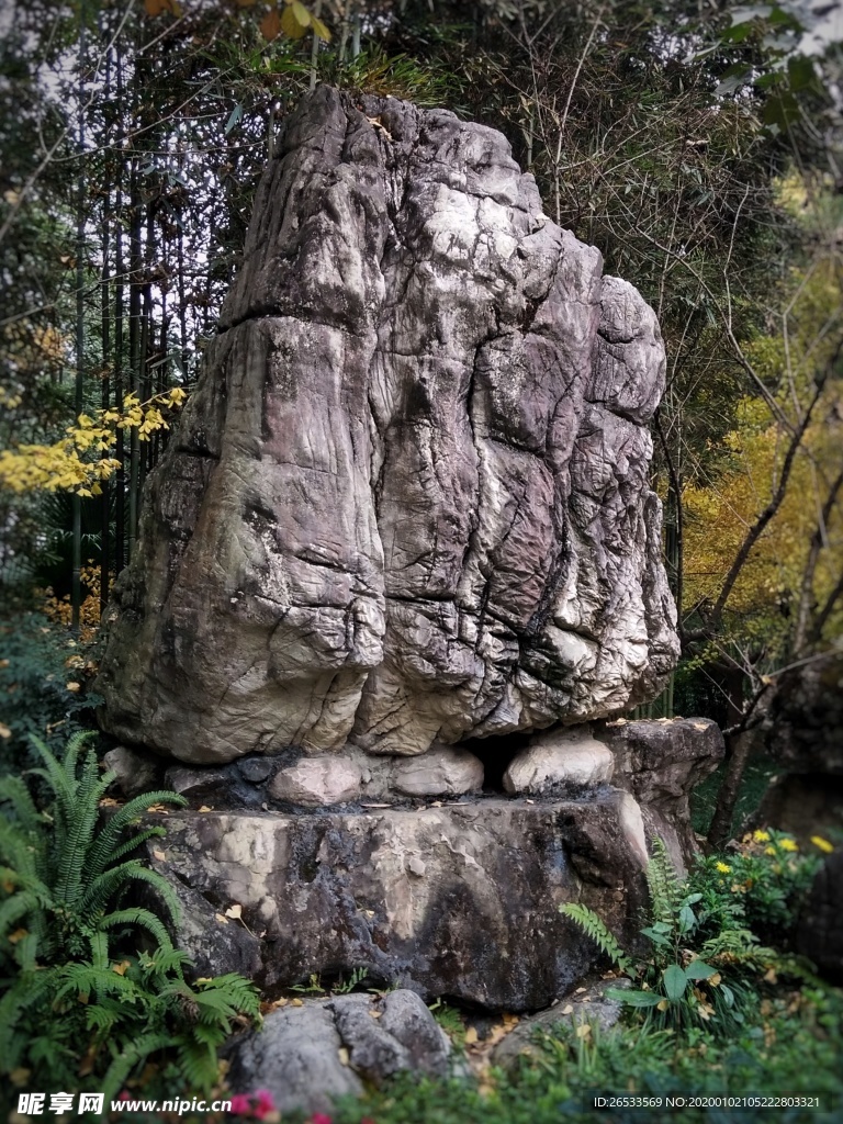 大石头 纹理 肌理 装饰园林