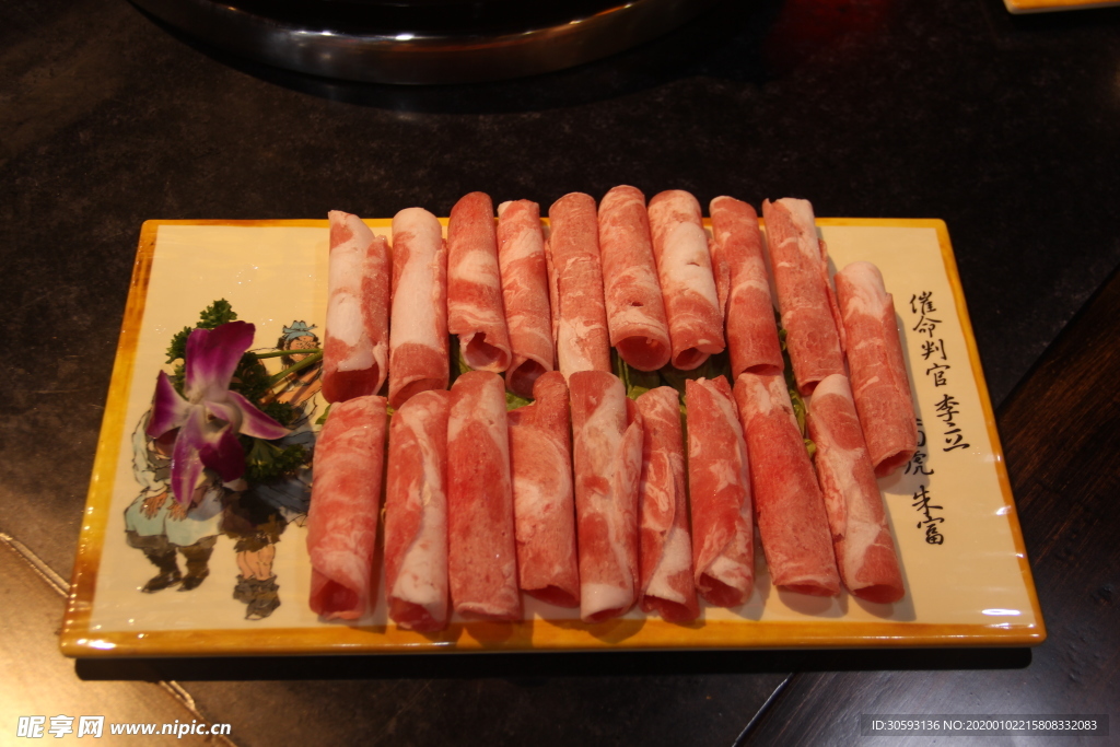 美食火锅烤肉配菜
