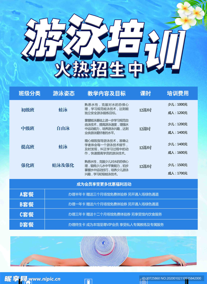 游泳馆宣传页