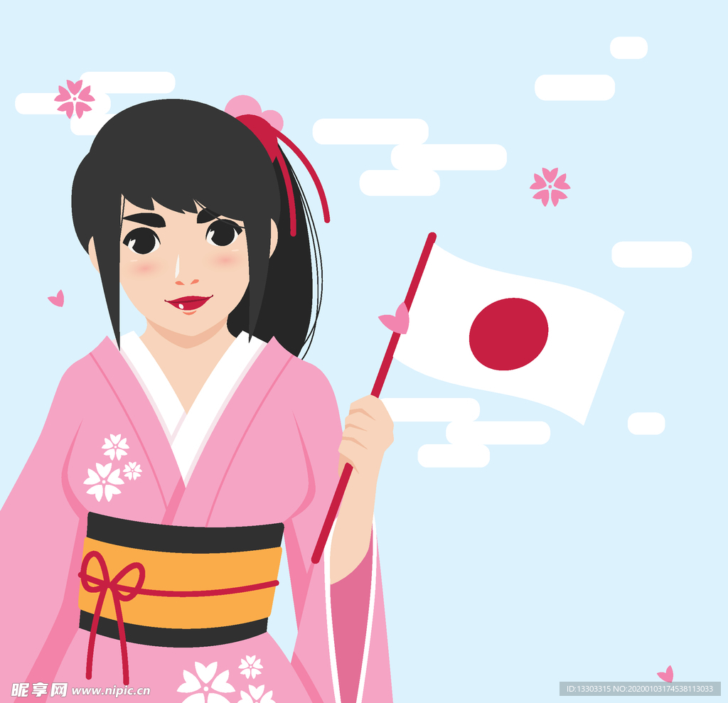 日式和服女孩