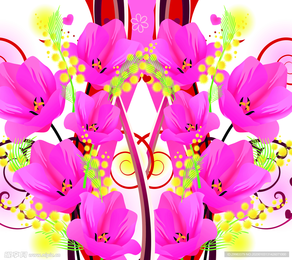 花卉 花朵  花  手绘花