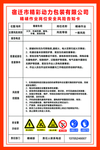 精裱车间风险告知卡
