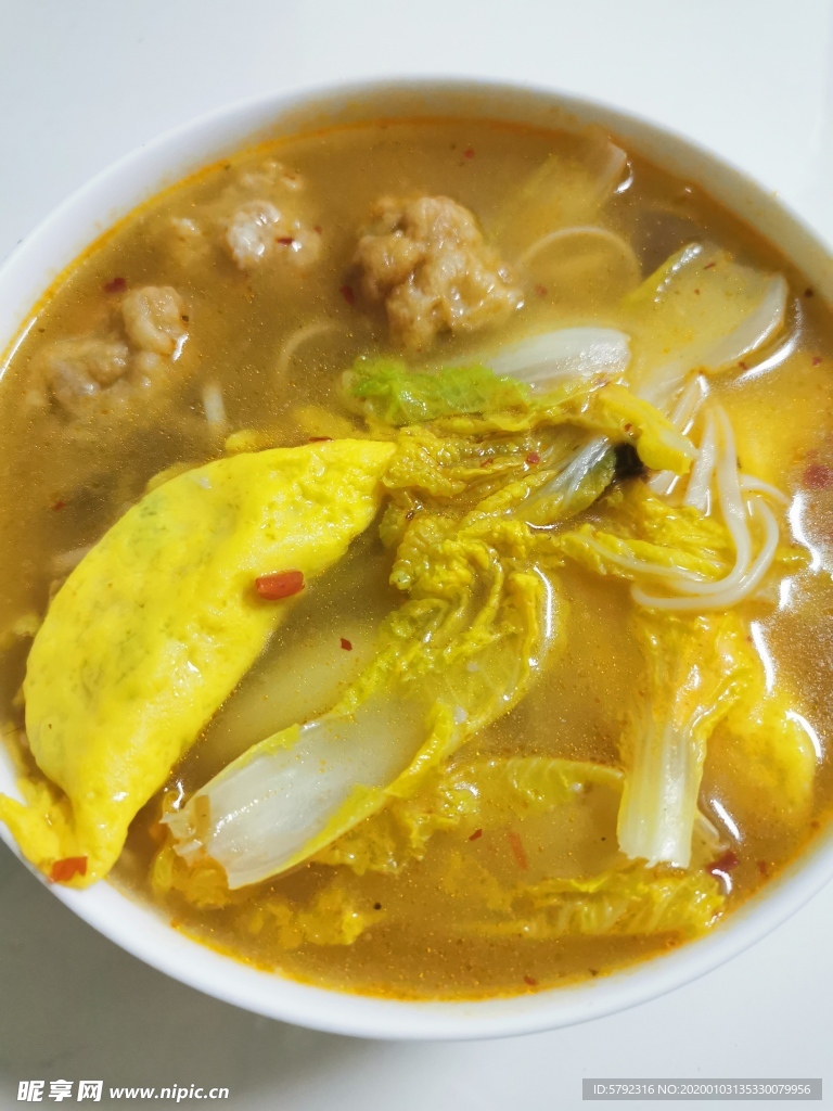 蛋饺面