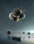 创意地球星空