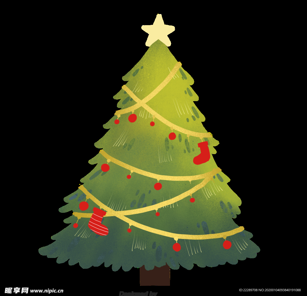 圣诞快乐之圣诞树🎄|插画|儿童插画|一只荷妖 - 原创作品 - 站酷 (ZCOOL)