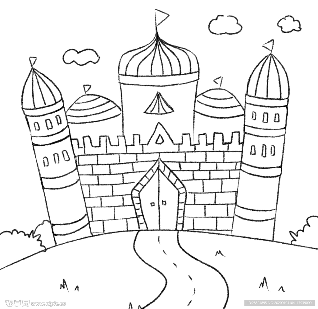 梦幻城堡|插画|插画习作|爱学习的小笨猪 - 临摹作品 - 站酷 (ZCOOL)