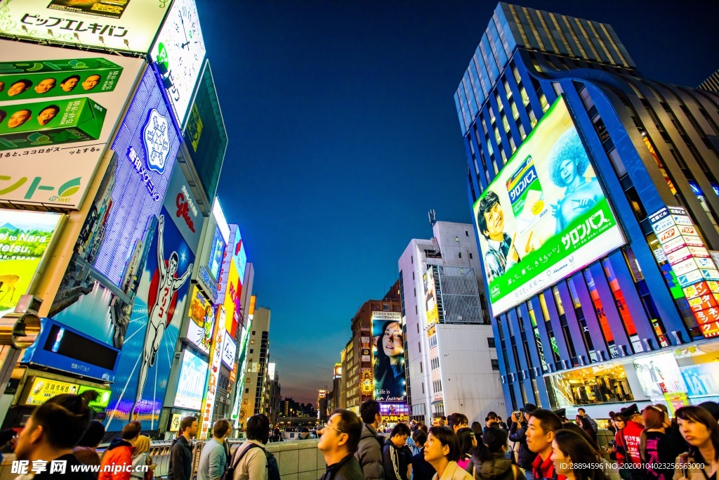 日本街道夜景