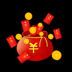 红包 钱袋 金币