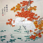 仙鹤国画