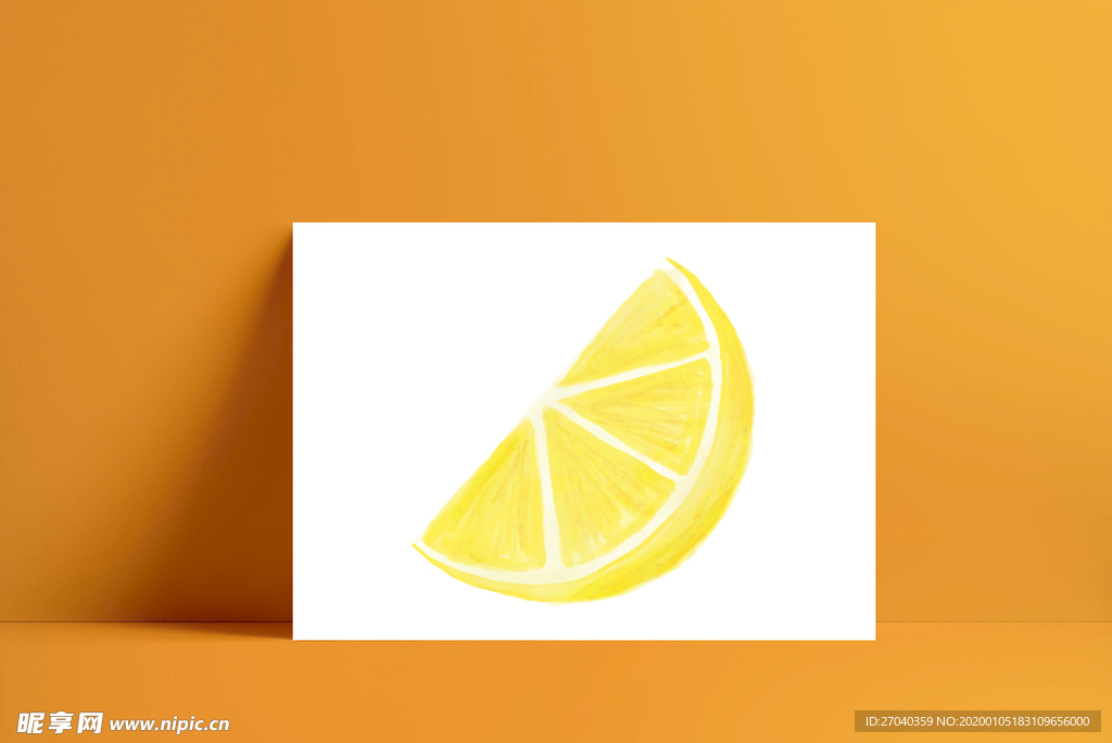 柠檬水果插画素材