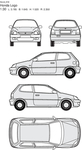 手绘轿车