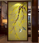 花鸟中式客厅装饰画