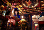 彩色人物动漫插画背景