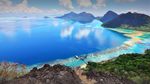 大海天空云彩海湾风景