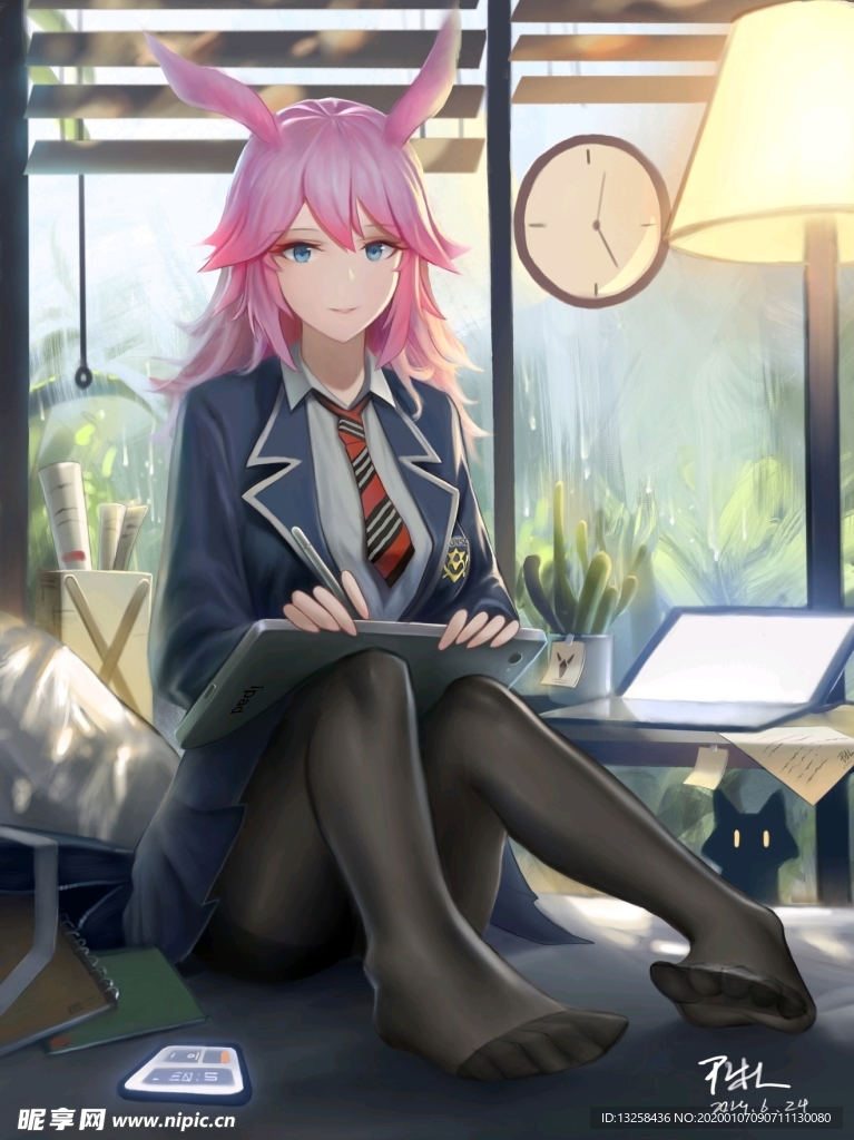 彩色人物动漫插画背景