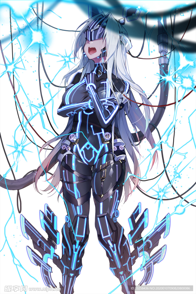 彩色人物动漫插画背景