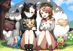彩色人物插画动漫背景