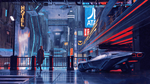 彩色动漫插画人物背景