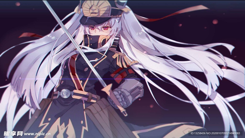 彩色人物插画动漫背景