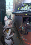 彩色人物插画动漫背景