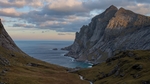 群山河流海洋天空风景