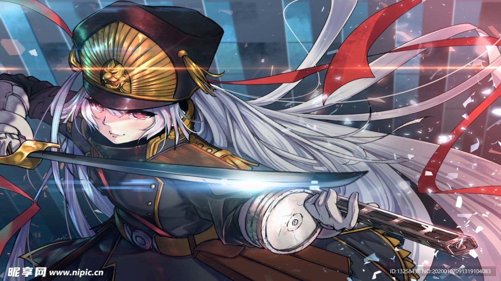 彩色人物插画动漫背景