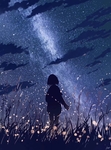 彩色人物插画动漫背景