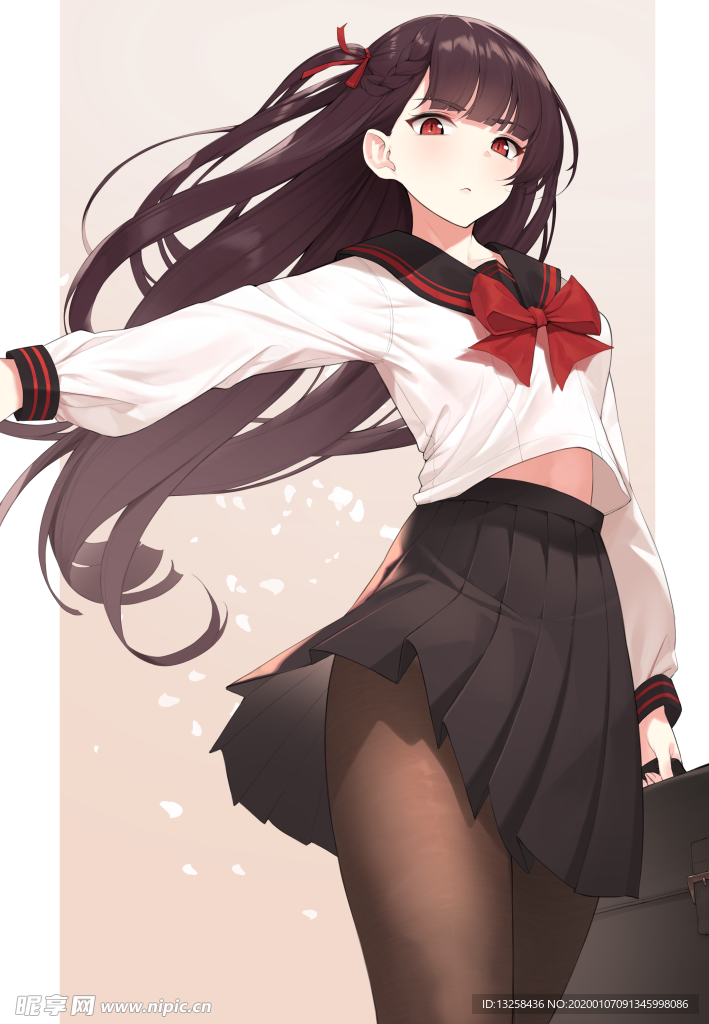 彩色人物插画动漫背景
