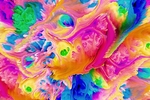 彩色几何抽象插画背景