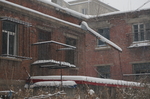 东北城市雪景一角