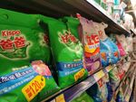 超市里的洗衣粉