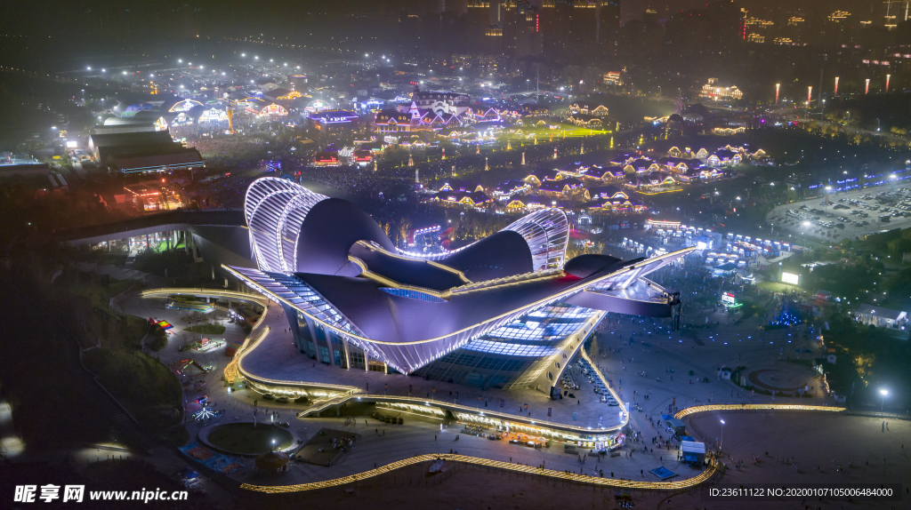 凤凰之声 夜景 鸟瞰