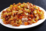 宫保鸡丁扒饭