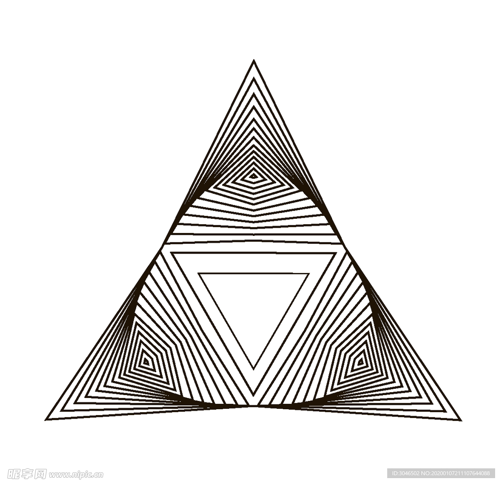 几何幻觉线条形状