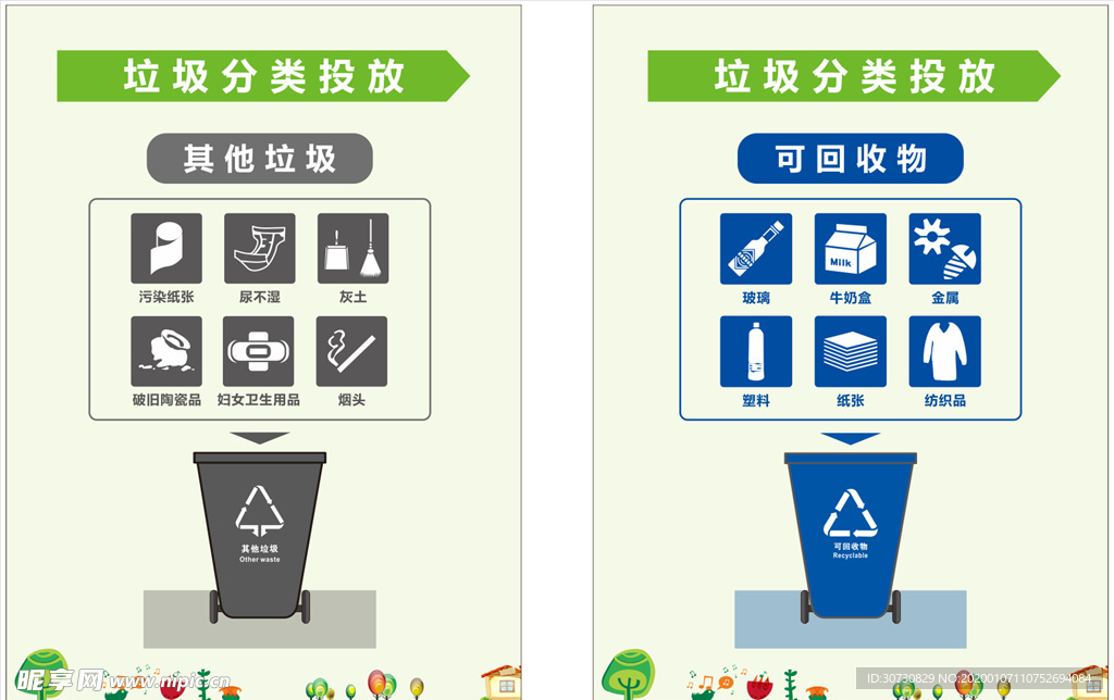 垃圾分类投放指南