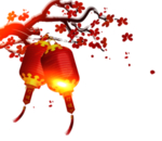 春节红灯笼psd分层图