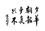不负韶华书法