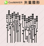 线稿 剪影 壁纸 简洁手绘