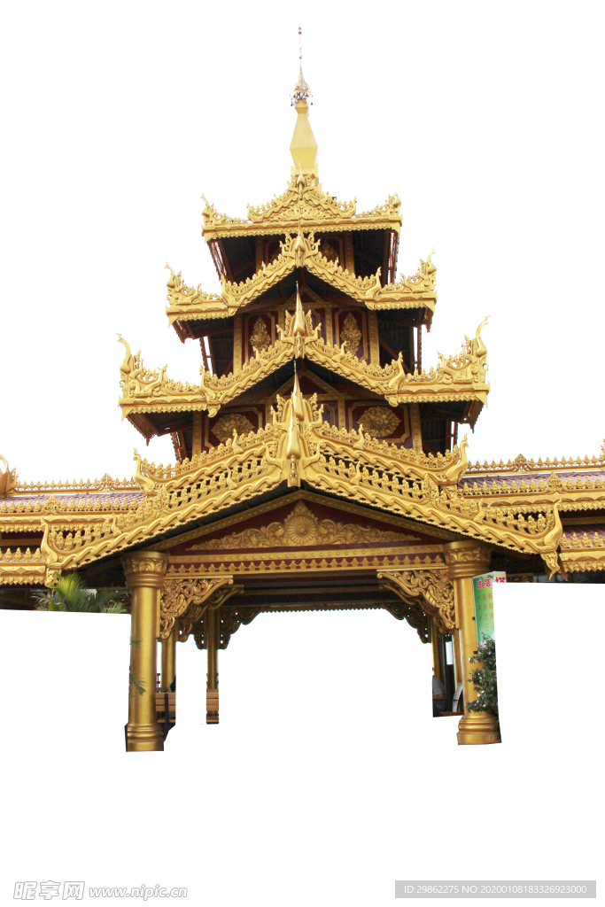 勐焕大金塔边上建筑