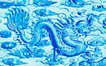 鱼缸背景 中国龙 文化 贴图