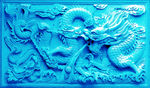 鱼缸背景 中国龙 文化 贴图