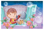 清新快乐儿童创意插画
