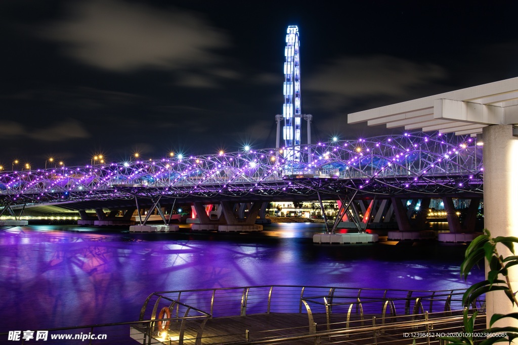 新加坡璀璨的夜景摄影美图