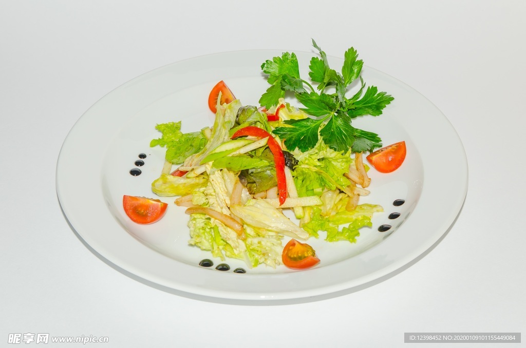 美味的蔬菜沙拉美食图片