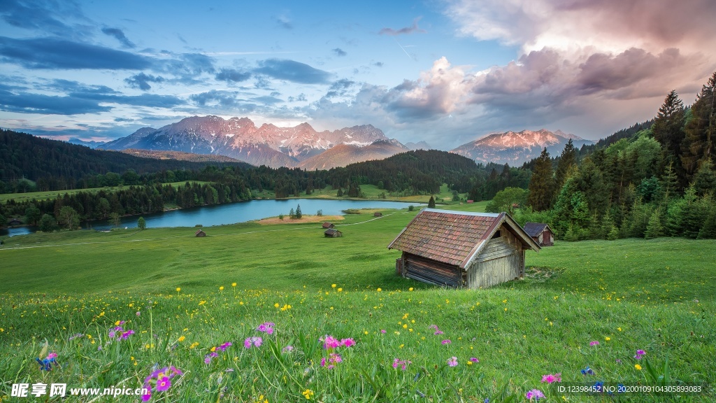 阿尔卑斯山美景