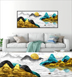 山水风景抽象艺术装饰画