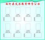 教师公示栏